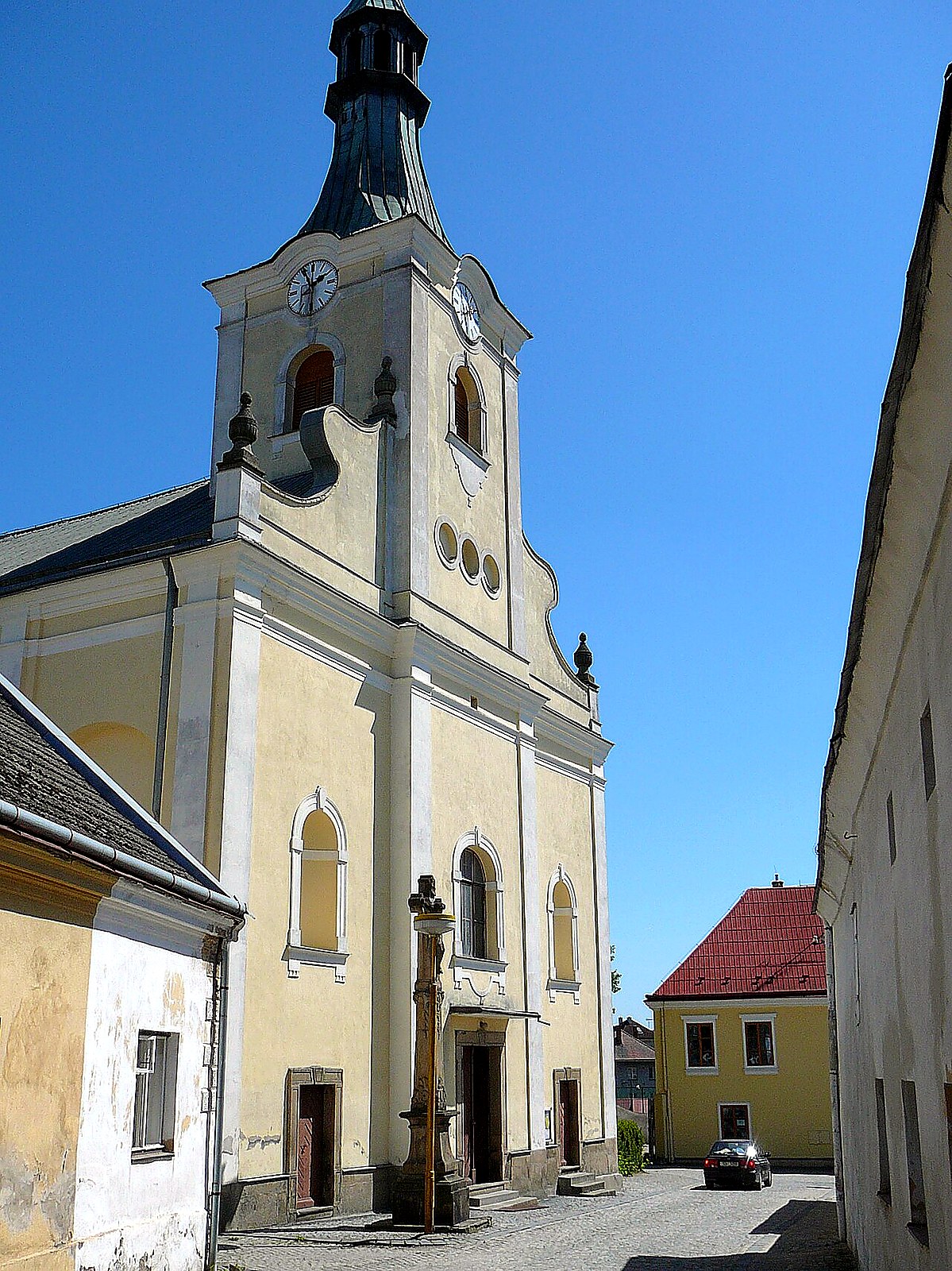 
<span>Kostel svatého Mikuláše ve Fryštáku</span>
