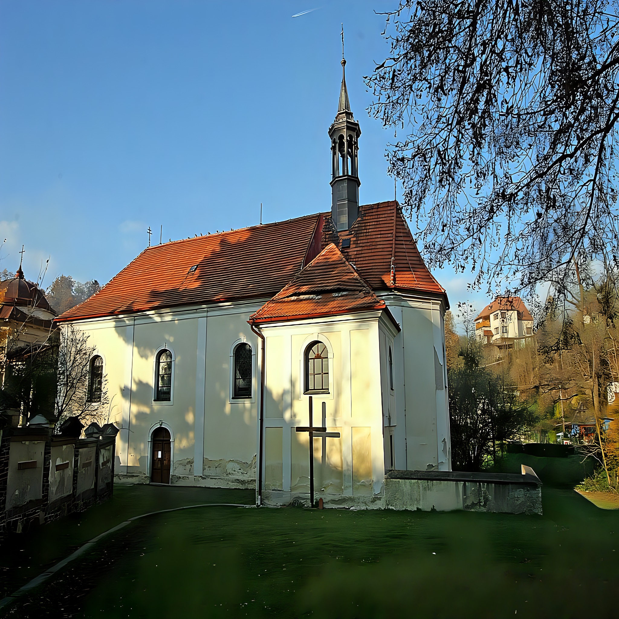 
<span>Kostel Narození Panny Marie ve Žlebích</span>
