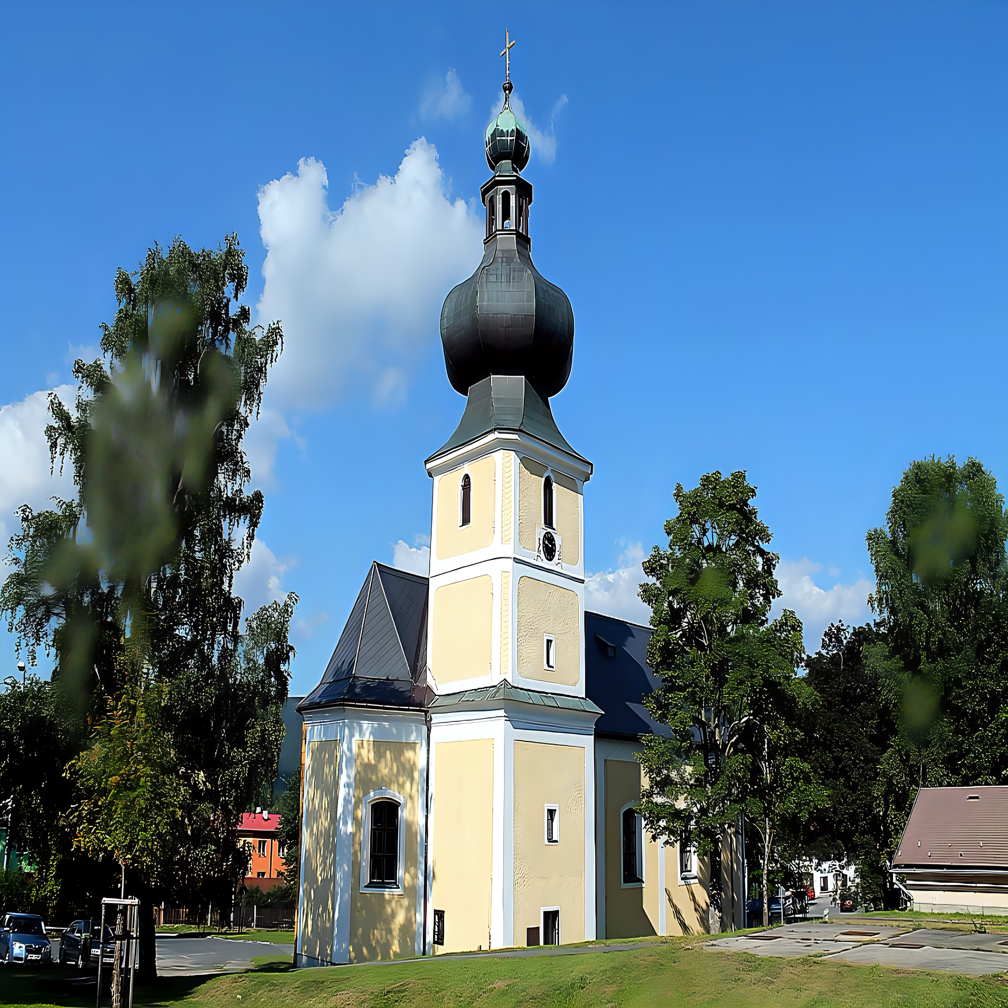 
<span>Kostel Nejsvětější Trojice (Srní)</span>
