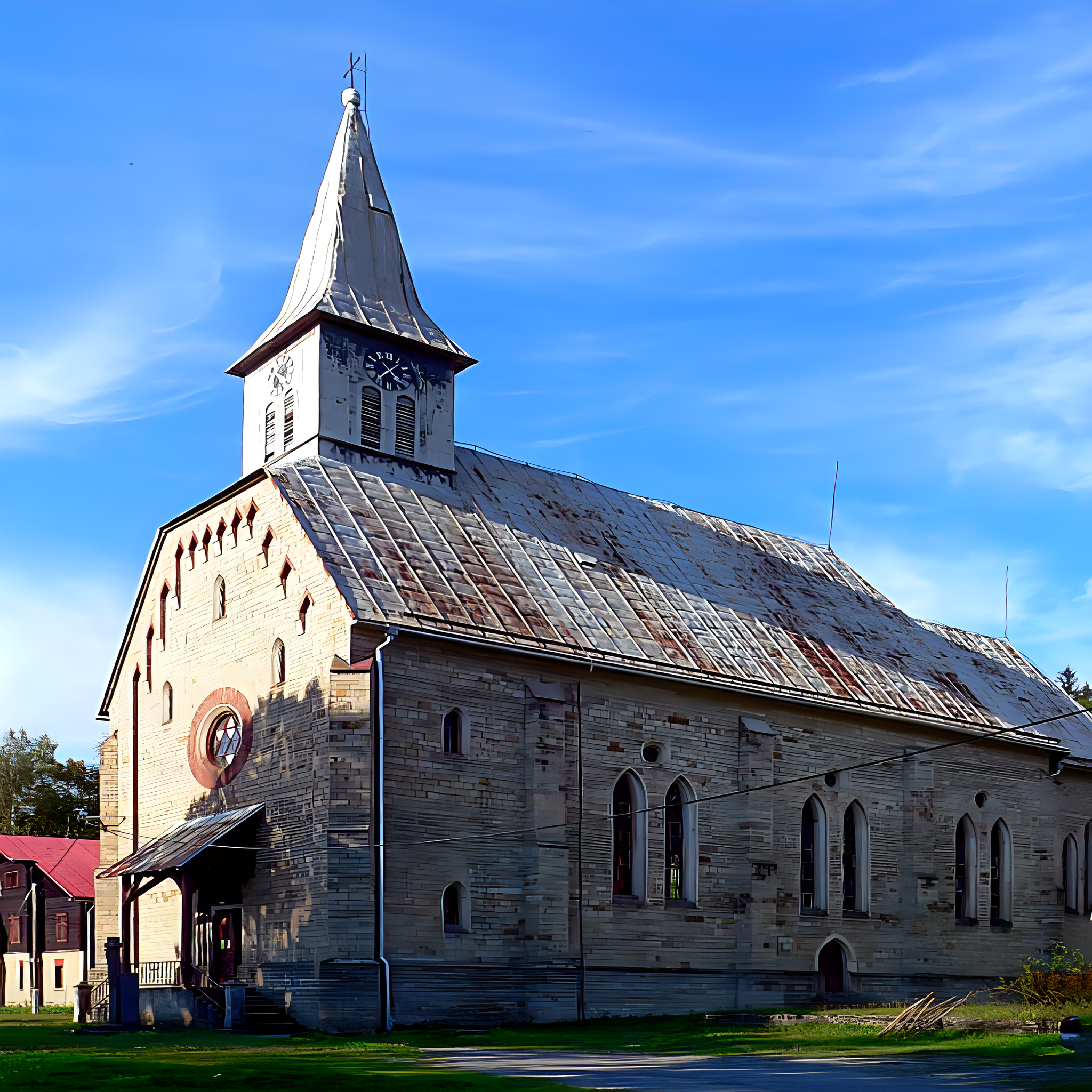 
<span>Kostel svatého Jindřicha (Staré Hamry)</span>
