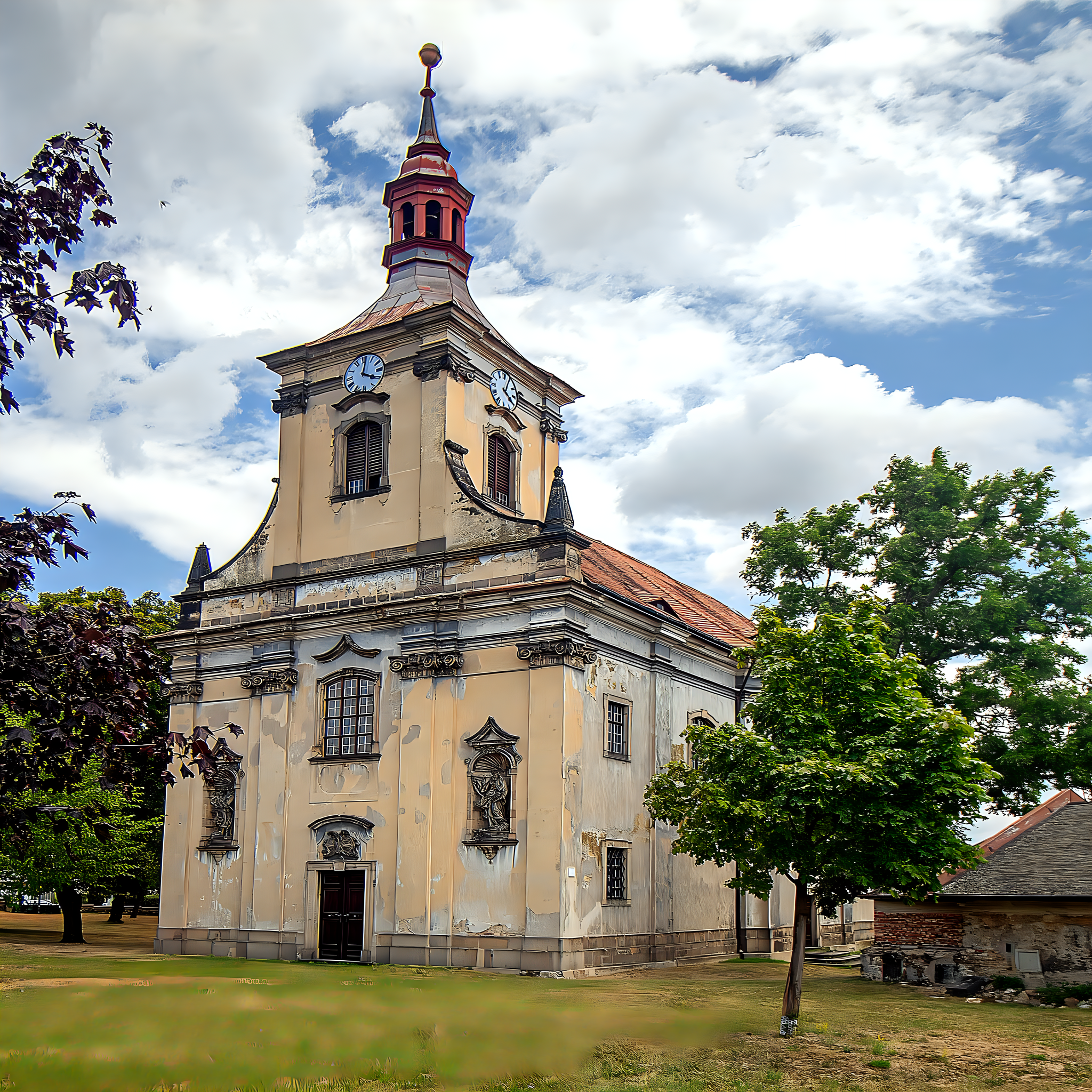 
<span>Kostel svatých Petra a Pavla v Oseku</span>
