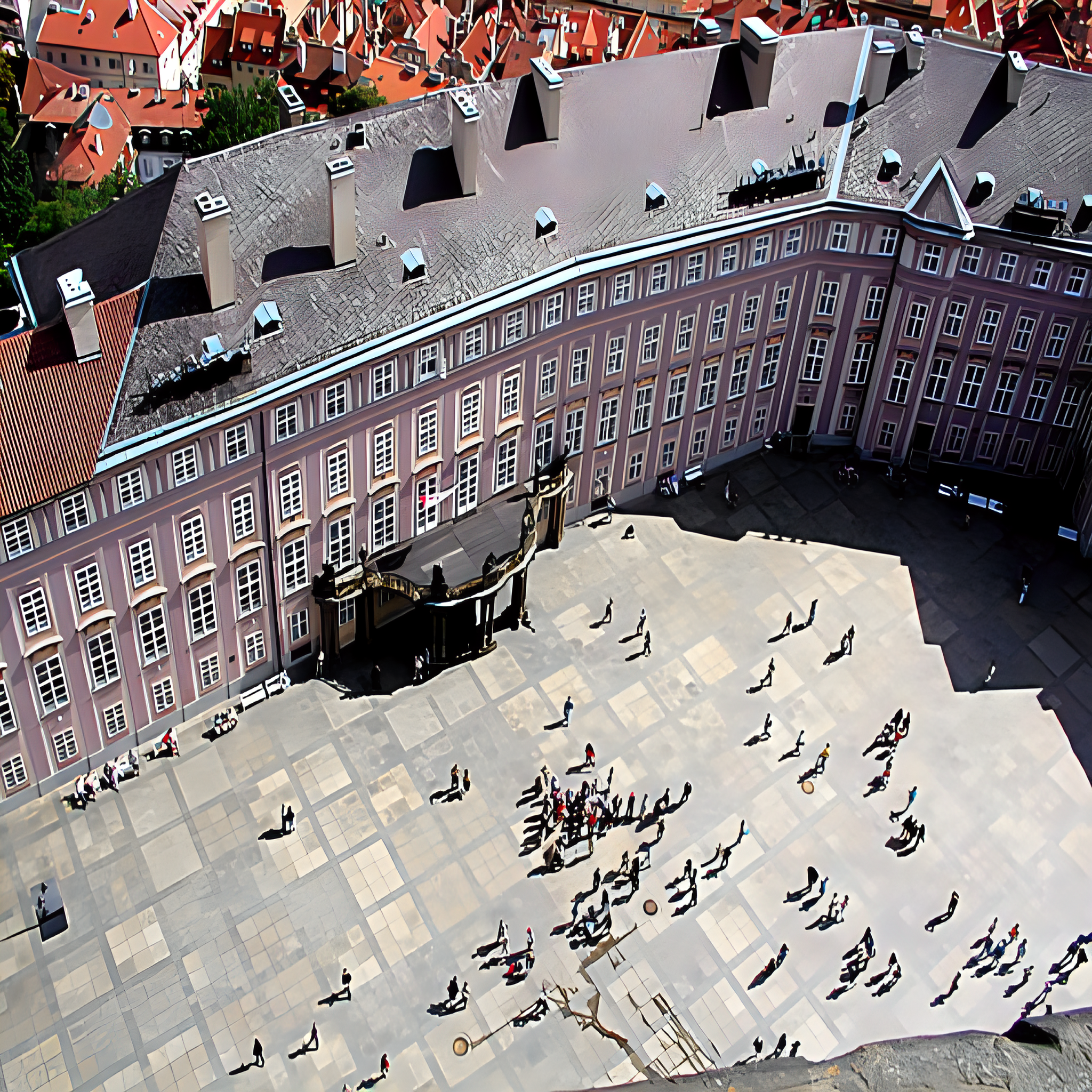 
<span>Třetí nádvoří Pražského hradu</span>
