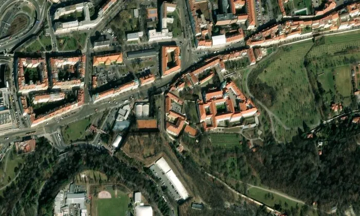 Říšská brána – letecký pohled
