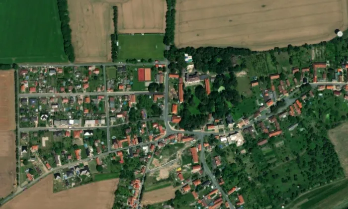 Řepín – letecký pohled
