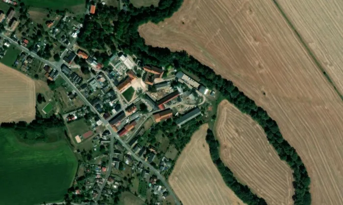 Žireč – letecký pohled