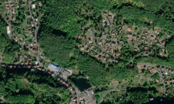 Škrabky – letecký pohled
