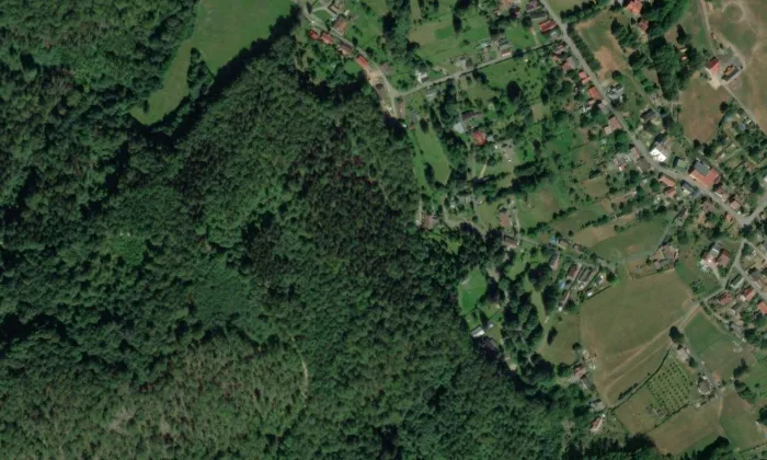 Arboretum Josefa Eberta – letecký pohled