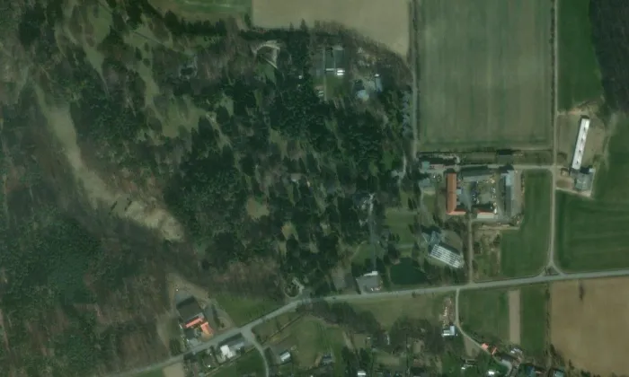 Arboretum Nový Dvůr – letecký pohled