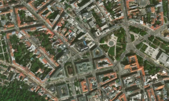 Archiv Masarykovy univerzity – letecký pohled