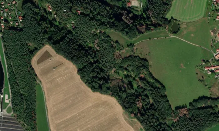 Branišovice – letecký pohled