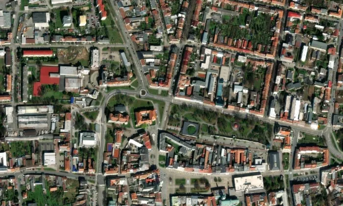 Bratrská škola – letecký pohled