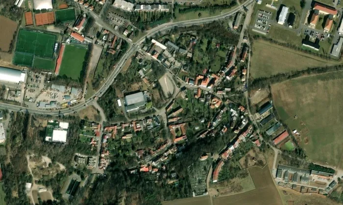 Butovice – letecký pohled