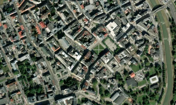 Café Habsburg – letecký pohled