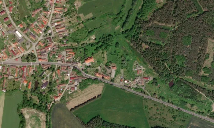 Cehnice – letecký pohled