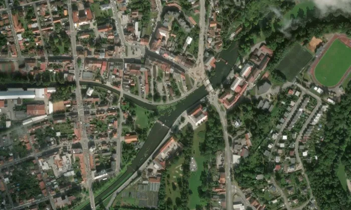 Choceň – letecký pohled