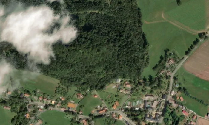 Chudoba – letecký pohled