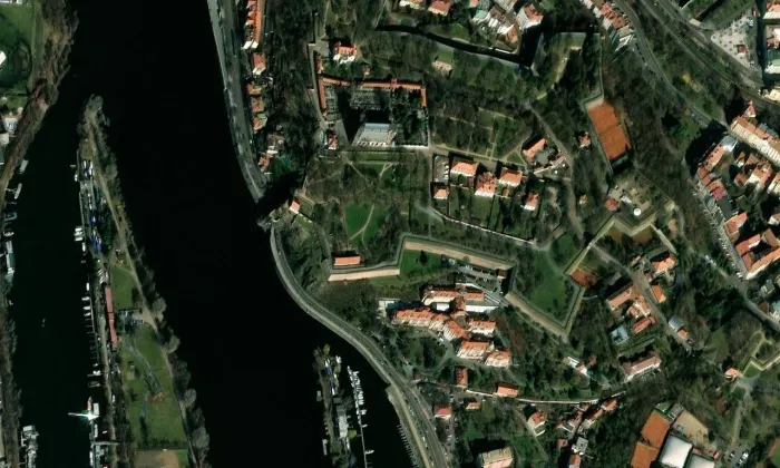 Ctirad a Šárka – letecký pohled