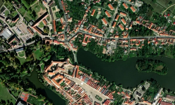 Dolní brána – letecký pohled