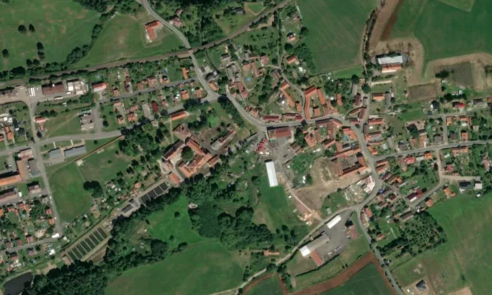Horní most – letecký pohled