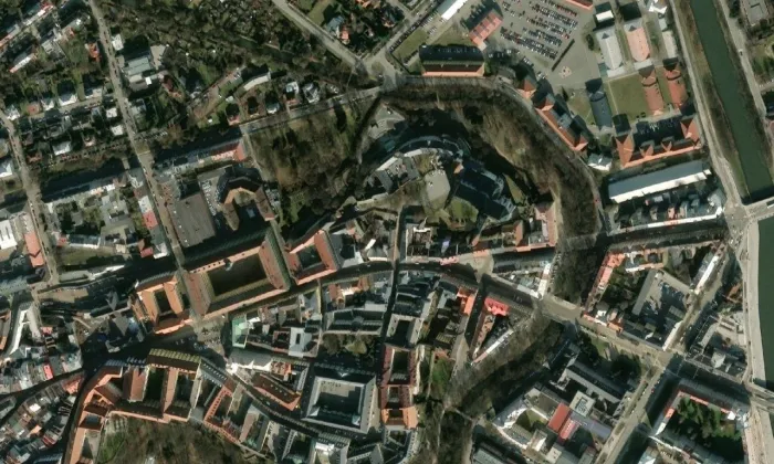 Hradská brána – letecký pohled