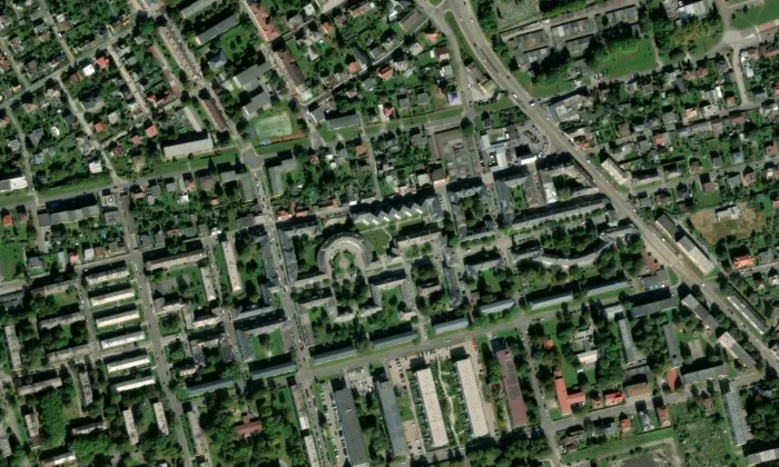 Jubilejní kolonie – letecký pohled