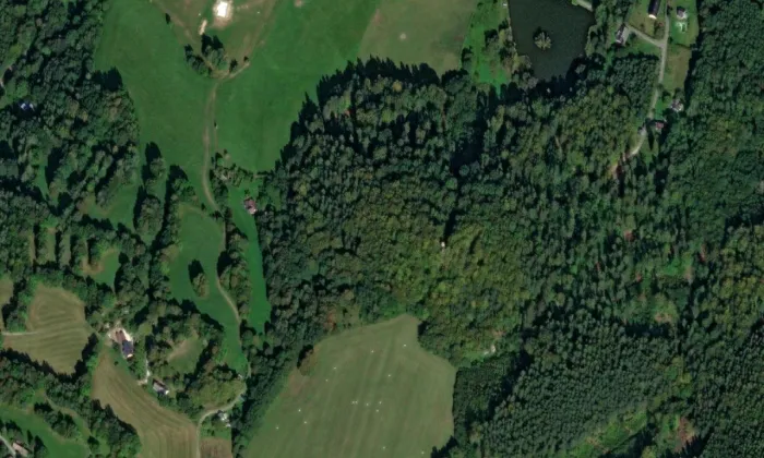 Kaltenštejn – letecký pohled