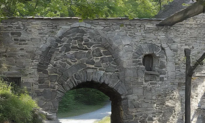 Kamenný hřbitovní most – historical