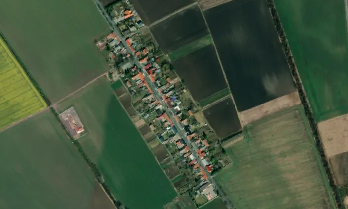 kaple Nejsvětější Trojice (Hablov) – letecký pohled