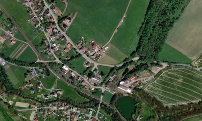 Kostel Nanebevzetí Panny Marie (Orlice) – letecký pohled