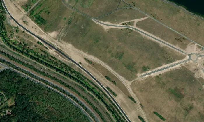 kostel Nanebevzetí Panny Marie (Starý Most) – letecký pohled