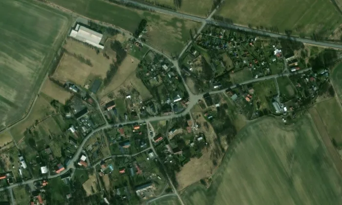 kostel svaté Markéty (Čermná ve Slezsku) – letecký pohled