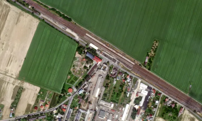 Kostel svatého Alfonse – letecký pohled