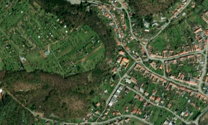 Kostel svatého Isidora (Luleč) – letecký pohled