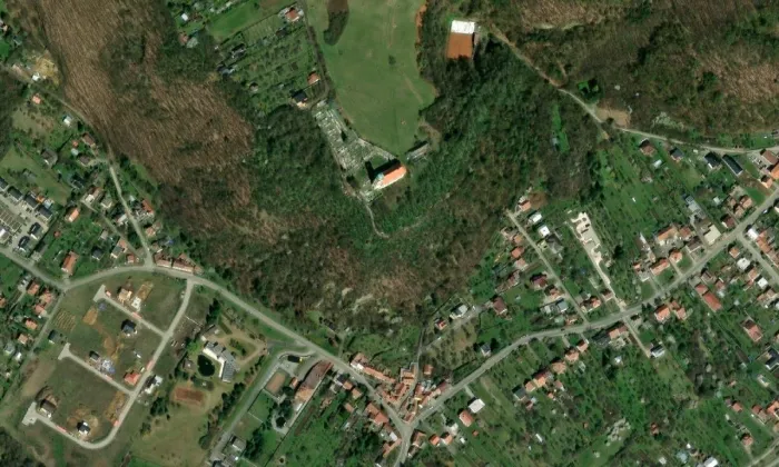 Kostel svatého Martina (Luleč) – letecký pohled