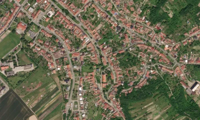Kostel svatého Mikuláše (Šitbořice) – letecký pohled