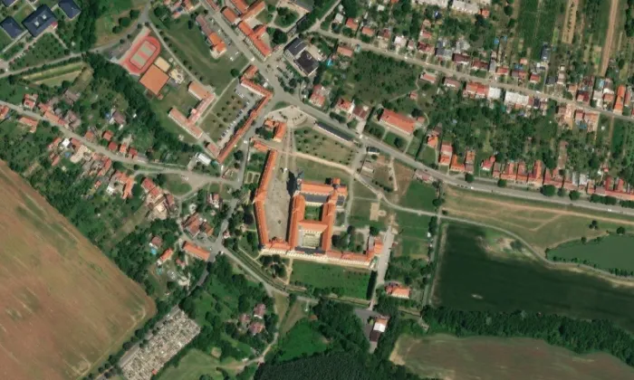 Kostel Zjevení Páně (Velehrad) – letecký pohled
