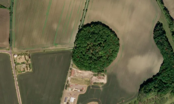 Kuncberk – letecký pohled