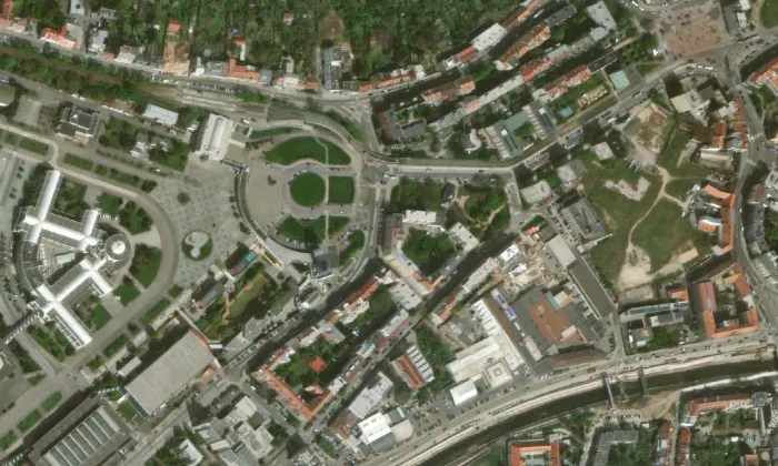 Letohrádek Mitrovských – letecký pohled