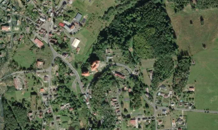 Libá – letecký pohled