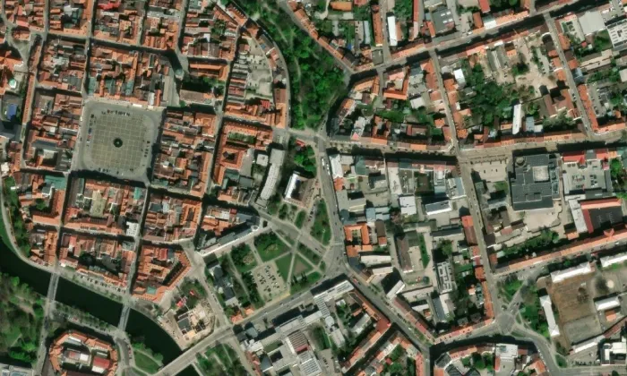 Nová katedrála – letecký pohled