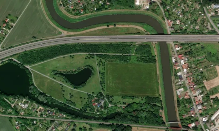 Okruh Šlajza – letecký pohled
