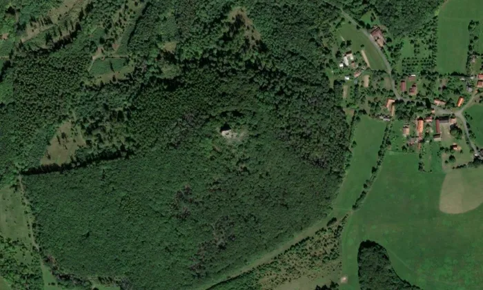 Oltářík – letecký pohled