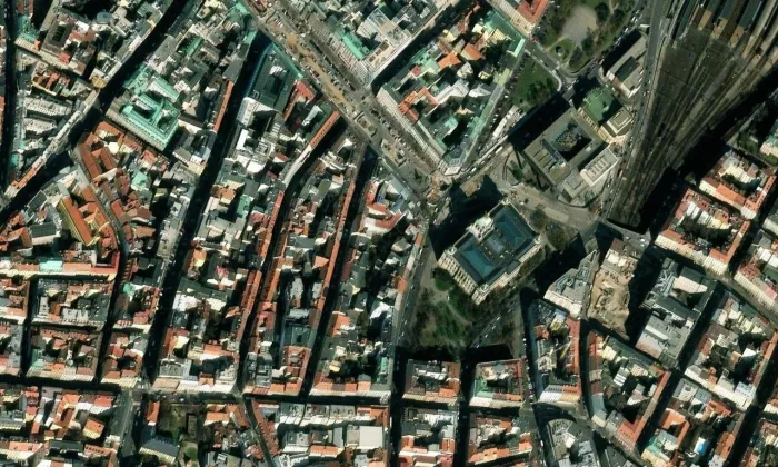 Palác Fénix – letecký pohled