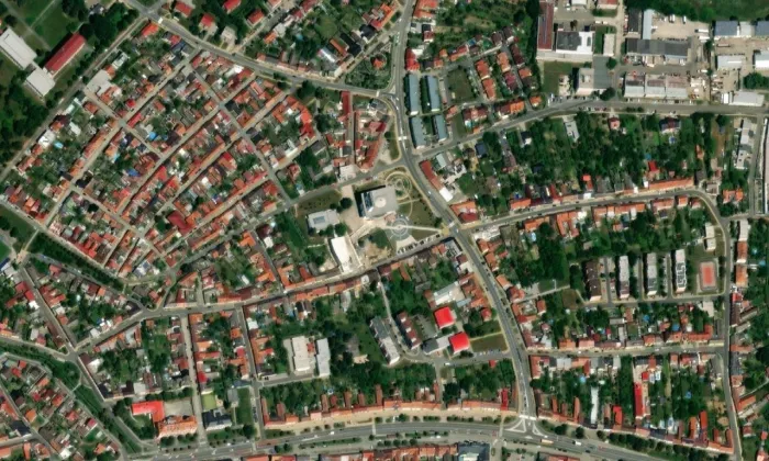 Památník Velké Moravy – letecký pohled