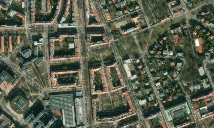 Park Generála Lázaro Cárdenase – letecký pohled