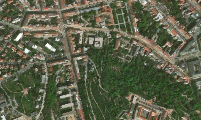 pravoslavný chrám svatého Václava – letecký pohled