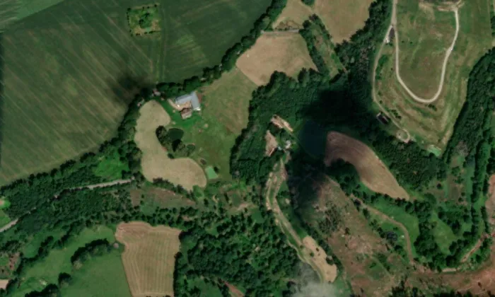 Ronov nad Sázavou – letecký pohled