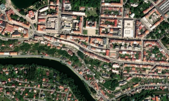 Sbor Božích bojovníků Církve československé husitské – letecký pohled
