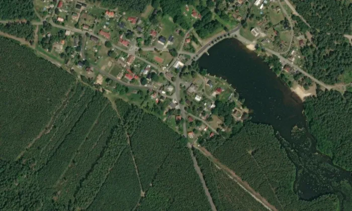 Turistické značené trasy Ralska – letecký pohled