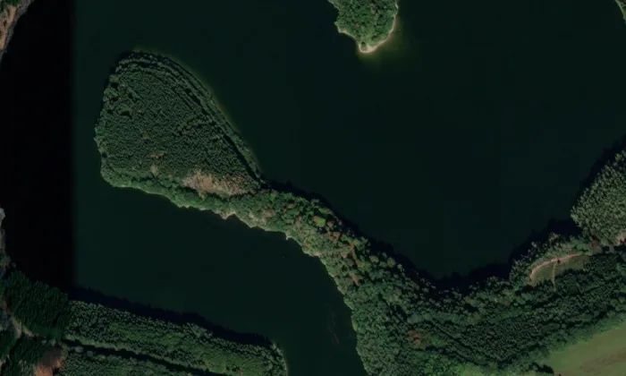 Velešín – letecký pohled